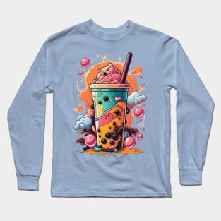 Boba Slushie Vibes! Long Sleeve T-Shirt